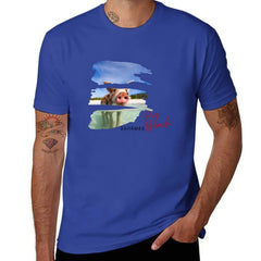Pig Beach Bahamas Decal T-Shirt anime stuff custom t shirt oversized graphic tee clothing for men