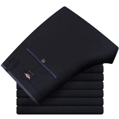 Men's Elastic Straight Pants Business Casual Formal