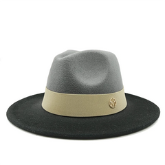 Low price wholesale Fedora hats men's and women's jazz hats red and white new tie dyed Fedora hats autumn classic hats sombrero