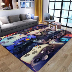 Let The Game Begin Multiplayer Game Console Floor Mat