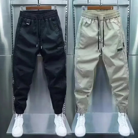 Trendy Casual Men's Versatile Cropped Sweatpants Loose Fit Comfortable Spring Autumn Season