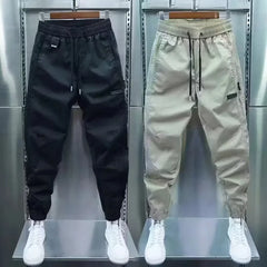 Trendy Casual Men's Versatile Cropped Sweatpants Loose Fit Comfortable Spring Autumn Season