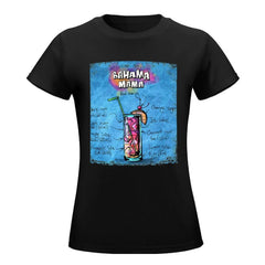 Bahama Mama Cocktail Recipe T-Shirt Aesthetic clothing plus size tops tees female fashion woman blouse 2024