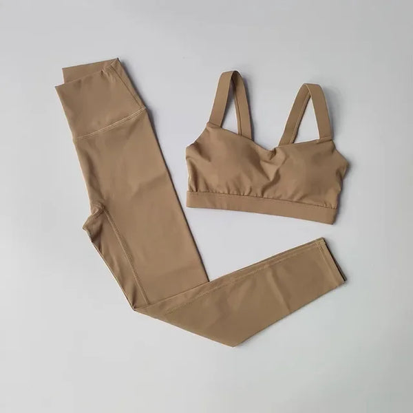 Seamless Yoga Suit Women Sports Bra High Waist Leggings Shorts Outfit Gym Set Fitness Workout Clothes Sportswear