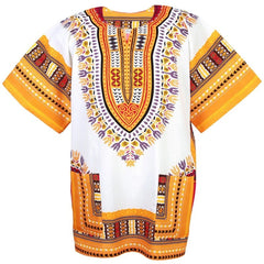 Dashiki African Traditional Clothing Men Women Unisex Fashion Loose Fit African Ethnic T-shirt For Men Pullover Breathable Tee
