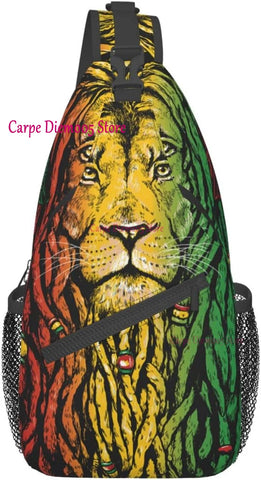 Jamaica Flag Crossbody Backpack Sling Shoulder Bag for Men Women Durable Gym Bag For Cycling Traveling Hiking Daypack