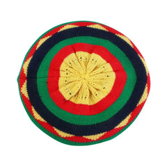 Classic Jamaican Reggae Loose Knitted Beanie Warm Soft Beret Cap Wool Knitted Hip Hop Hats