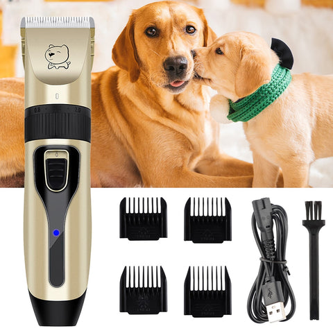 Dog or Cat Hair Clipper Pet Grooming Kit Rechargeable Trimmer