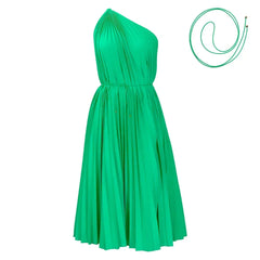 2025 African Pleat Dresses for Women Summer Sexy Africa Sleeveless White Green Yellow Red Party Beach Midi Dress Africa Clothing
