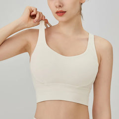 Solid Color Fitness Women Sport Bra Gym Yoga bra Cross Back Yoga Bra Top Sexy Breathable Quick-Drying Workout Sportswear Outfit