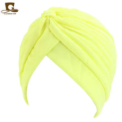 NEW Luxury Divas Stretchable turban Head wrap hat with beaded pendant women Headwear