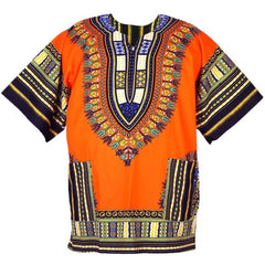Dashiki African Traditional Clothing Men Women Unisex Fashion Loose Fit African Ethnic T-shirt For Men Pullover Breathable Tee