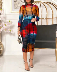 Spring Summer Women 3PCS Crop Top & Shorts Set with Tropical Print Sheer Mesh Bodycon Dress Sexy Lady Three Piece Dress Set