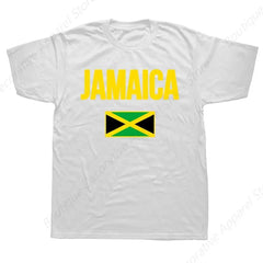 Jamaica Retro Vintage Sport Jamaican Flag T Shirts Graphic Cotton Streetwear Short Sleeve Birthday Gifts T-shirt Mens Clothing