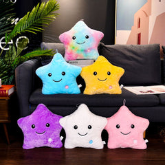 Kids Glow Star Stuff Pillow 34 CM Led Light Up Plush Friend