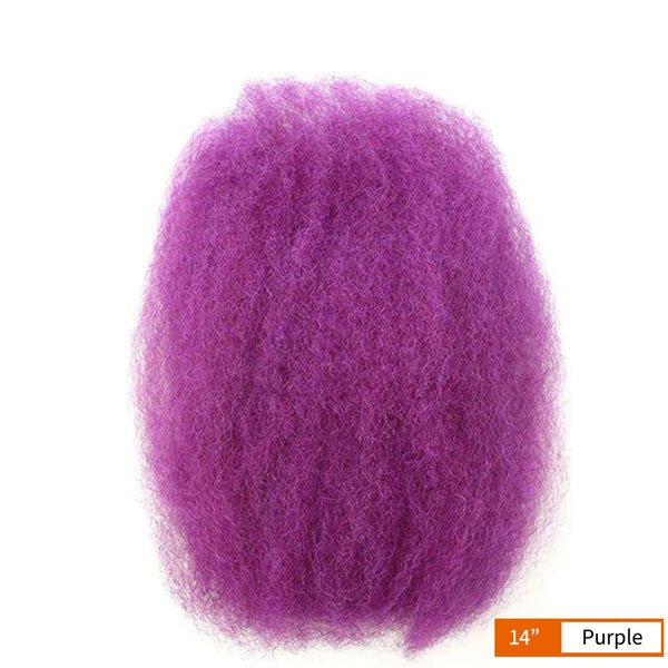 Brazilian Remy Hair Afro kinky Curly Bulk Human Hair For Braiding DreadLock 50g/pc Hair Extentions Natural Locks Crochet Twist