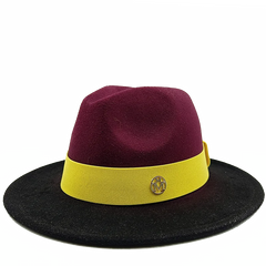 Low price wholesale Fedora hats men's and women's jazz hats red and white new tie dyed Fedora hats autumn classic hats sombrero