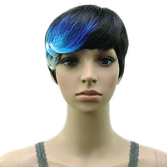Multicolor Fashion Short Pixie Hair Cut Wig