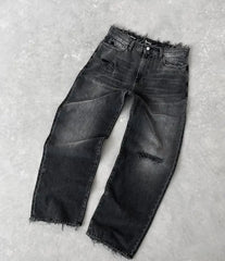 Baggy Jeans Men Y2k Hip Hop Retro Oversized Embroidery Pants Harajuku Gothic Wide Leg Streetwear