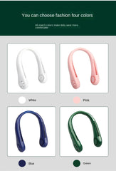 Portable Hanging Rechargeable Bladeless Neck fan Air Cooler, Long Battery, Sport, Summer