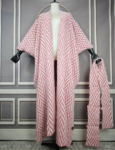 New Winter African Lady Kimonos Luxury Loose Thick Long Cardigans European Female Fashion Printed Outfits Jacket Clothes