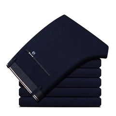 Men's Elastic Straight Pants Business Casual Formal