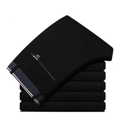 Men's Elastic Straight Pants Business Casual Formal