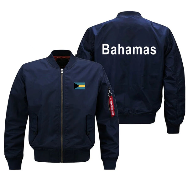 Funny Bahamas Military Flight Aviation Men Ma1 Bomber Jacket Outdoor Windproof Man Baseball Coats men clothing