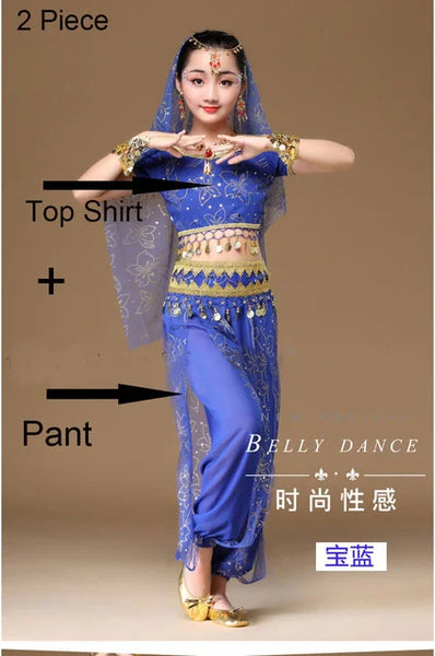 Oriental Dance Costumes Girls Egypt Kid costume Belly Dance Costumes Set Egyptian  Indian Belly Dancing Clothing India