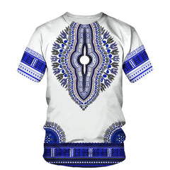 Summer Fashion Dashiki Men Casual Wear in vibrant colors, perfect for summer outings.