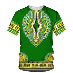 Summer Fashion Dashiki Men Casual Wear in vibrant colors, perfect for summer outings.