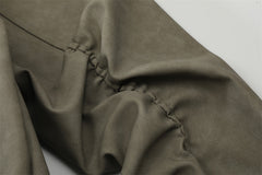 American Retro Motorcycle Clothing Leather Coat