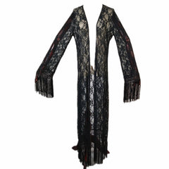European And American Tassel Long Women's Clothing Cardigan