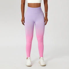 Gradient Fitness High Waist Sportswear Tight Leggins